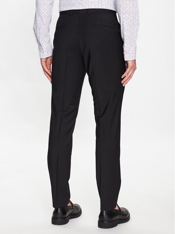 HUGO Hugo Kostiuminės kelnės 50446526 Juoda Slim Fit