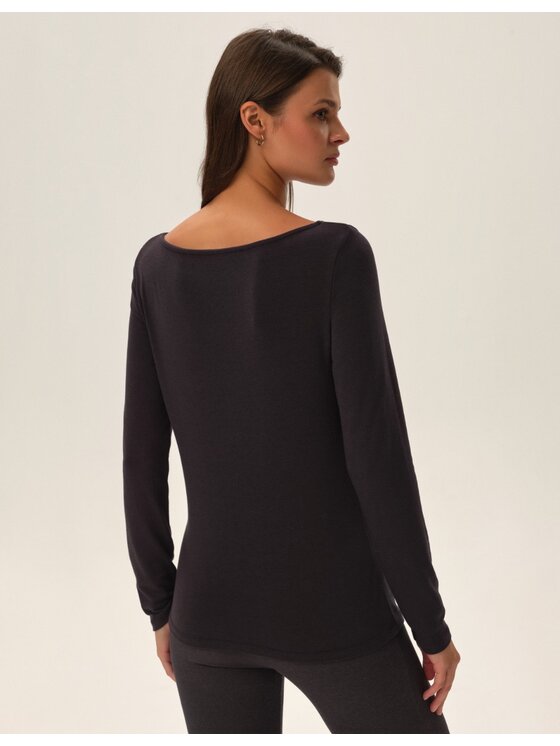 Esotiq Esotiq Bluzka 42199 Szary Regular Fit