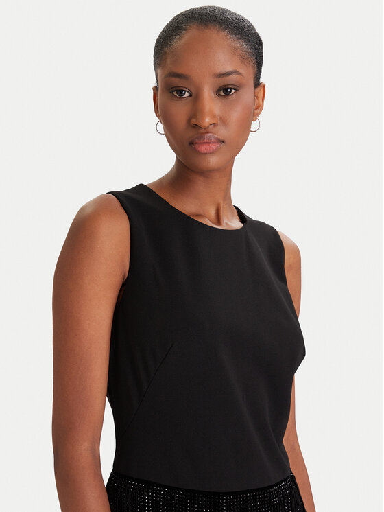 DKNY DKNY Koktejlové šaty DD5I1B50 Černá Slim Fit