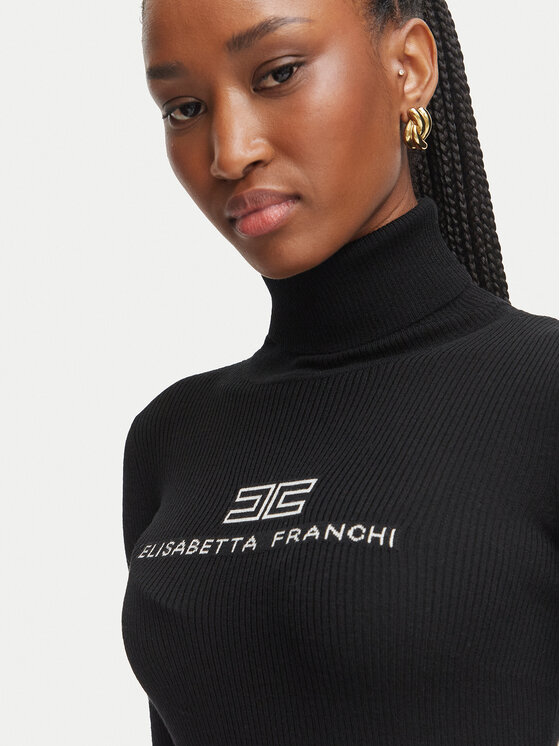 Elisabetta Franchi Elisabetta Franchi Rolák MK-18B-66E2-V320 Čierna Slim Fit