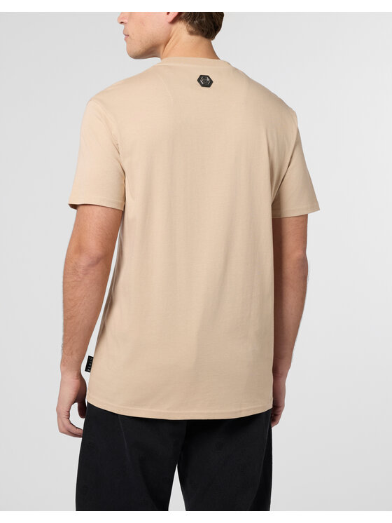 PHILIPP PLEIN PHILIPP PLEIN T-Shirt 29884 Beżowy Regular Fit