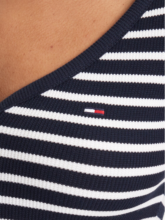 Tommy Jeans Tommy Jeans Marškinėliai Henley DW0DW20902 Tamsiai mėlyna Slim Fit