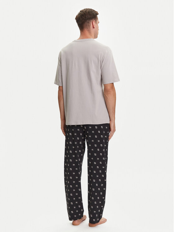 KARL LAGERFELD KARL LAGERFELD Pyžamo A3M45002 Šedá Regular Fit