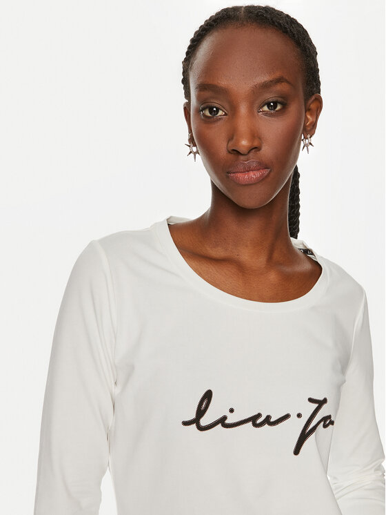 Liu Jo Sport Liu Jo Sport Bluse TF4077 JS088 Écru Regular Fit