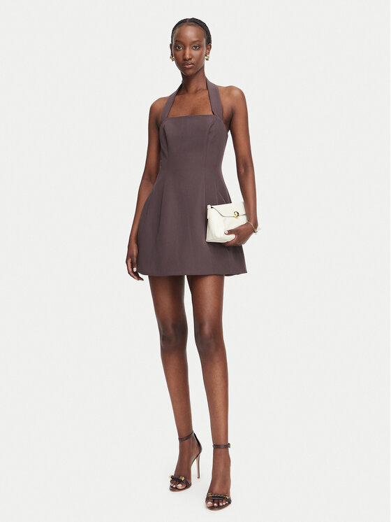 Bardot Bardot Koktejlové šaty Nevelle 59857DB Tmavo hnedá Slim Fit