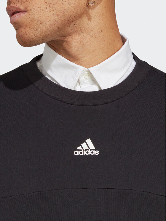 adidas adidas Džemperis ar kapuci Brand Love Sweatshirt IC6809 Melns Loose Fit