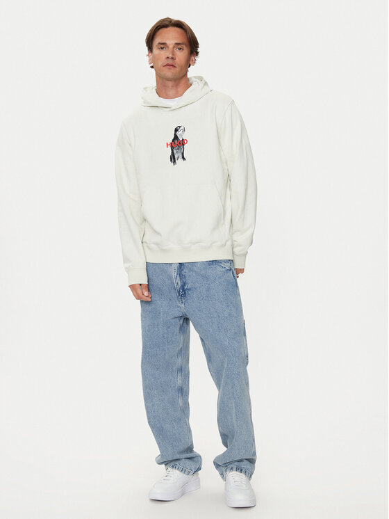 HUGO Hugo Sweatshirt Dartchon 50525054 Écru Regular Fit