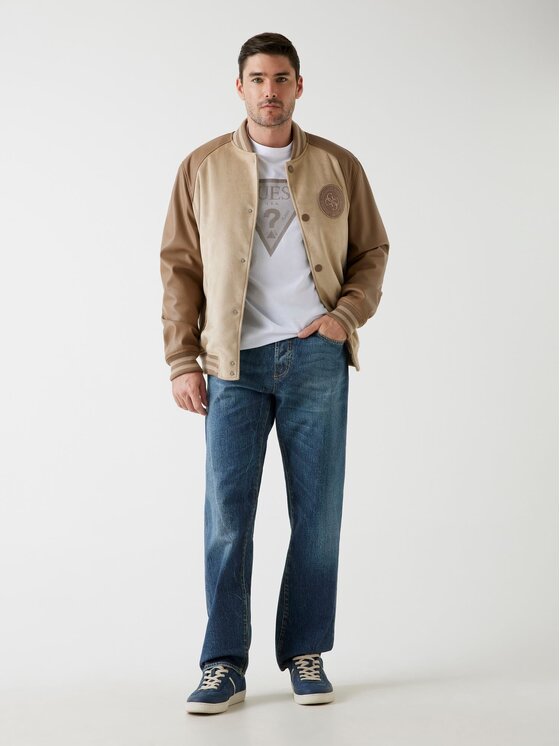 Guess Guess Преходно яке 178778 Кафяв Classic Fit