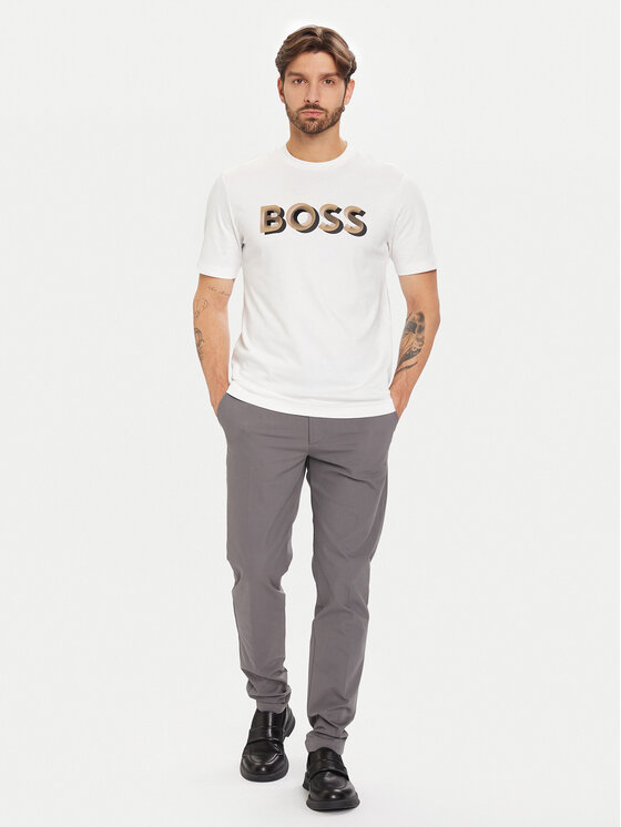 BOSS BOSS T-krekls H-Thompson 656 50551902 Balts Regular Fit