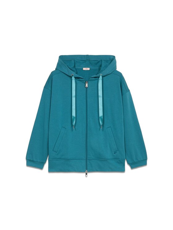 Oltre Oltre Felpa G863J104015N024 Turchese Regular Fit