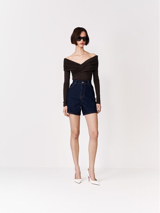 La Mania La Mania Džínsové šortky CAROLINE Basic Fit