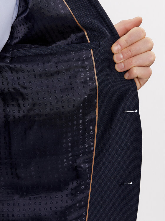 BOSS Boss Uzvalks H-Jeckson-2Pcs-224 50509460 Tumši zils Regular Fit