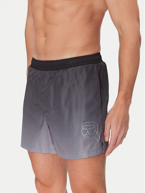 KARL LAGERFELD KARL LAGERFELD Шорти для плавання A1M46057 Чорний Regular Fit