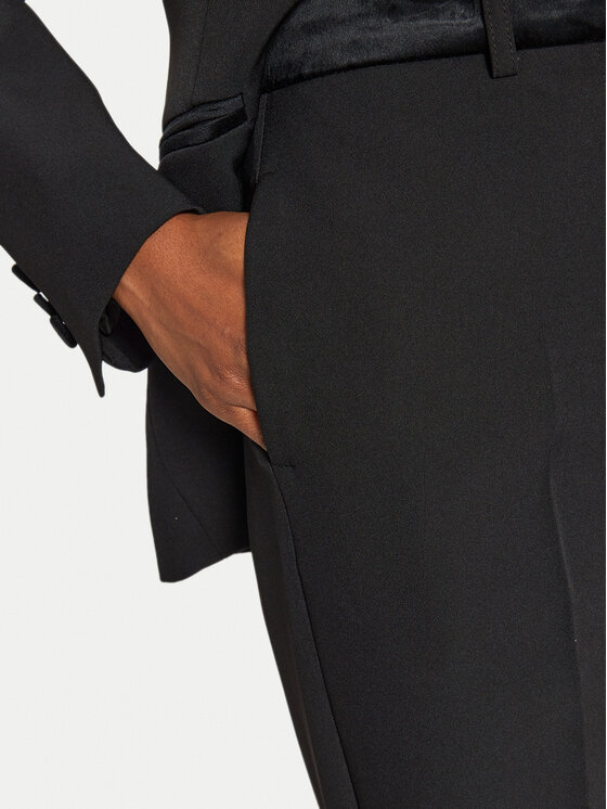 ViCOLO ViCOLO Kalhoty z materiálu TS0316 Černá Regular Fit