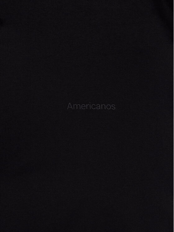 Americanos Americanos T-Shirt Omaha Czarny Regular Fit