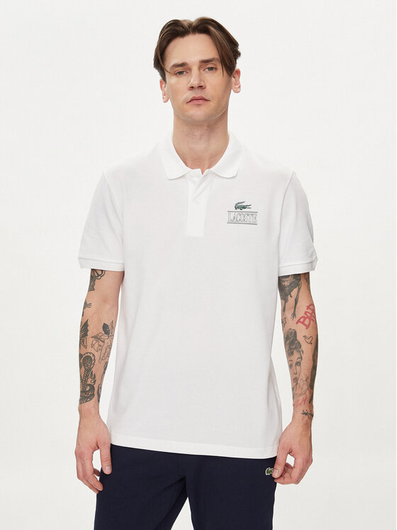 Férfi Pólóing Lacoste, Méret: M, Fehér, PH1136