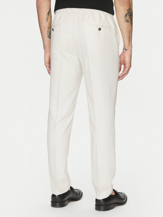 Michael Kors Michael Kors Anzughose MK0SP01067 Écru Regular Fit
