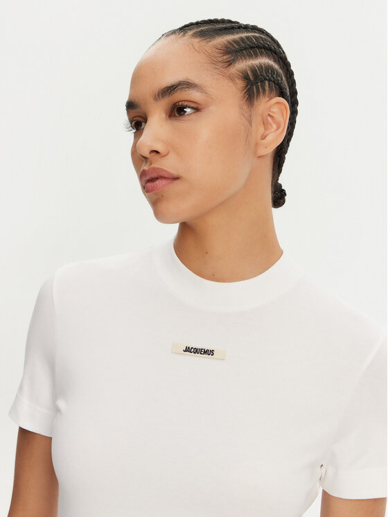 JACQUEMUS JACQUEMUS T-särk 241JS133-2031 Valge Regular Fit