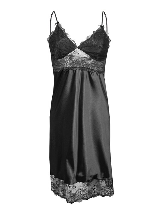 DKaren Lingerie DKaren Lingerie Koszula nocna Alubi Czarny Classic Fit