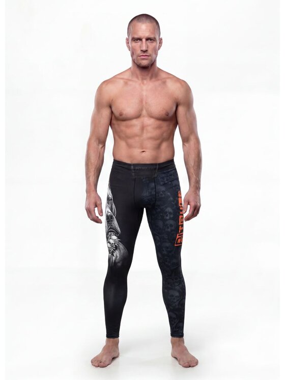 PITBULL PITBULL Legginsy BLACKY Czarny Regular Fit
