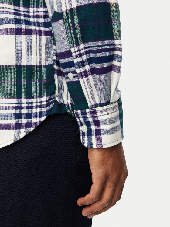Tommy Hilfiger Tommy Hilfiger Koszula Hero Flannel MW0MW44592 Zielony Regular Fit