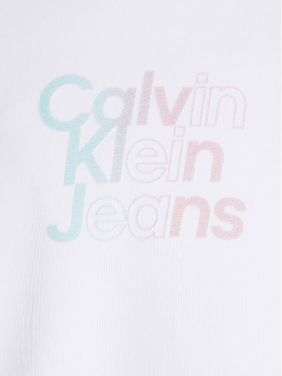 Calvin Klein Jeans Calvin Klein Jeans Μπλούζα Gradient IG0IG02422 D Λευκό Relaxed Fit