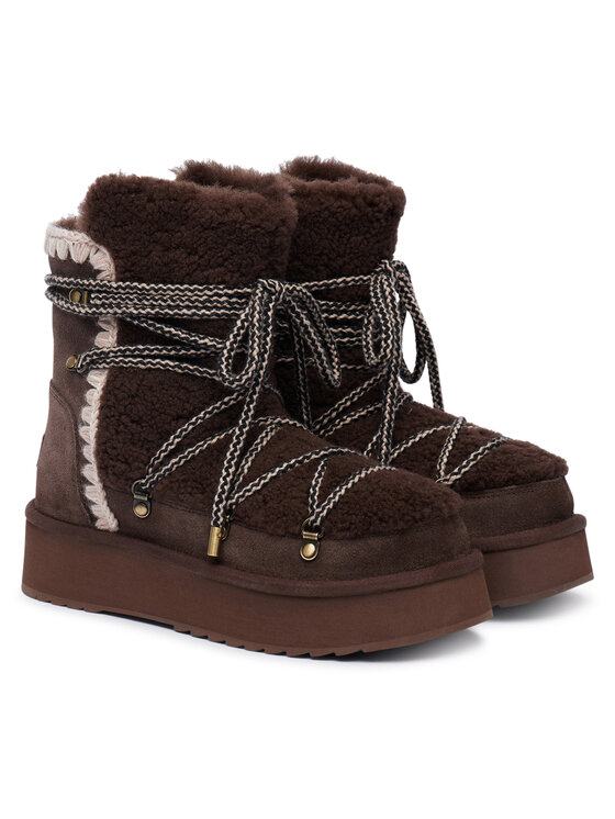 Mou Mou Stivali da neve Mini Eskimo FW681014M Marrone scuro