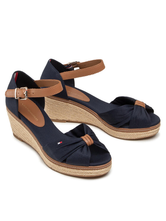 Tommy Hilfiger Tommy Hilfiger Espadrilles Iconic Elba Sandal FW0FW00906 Sötétkék