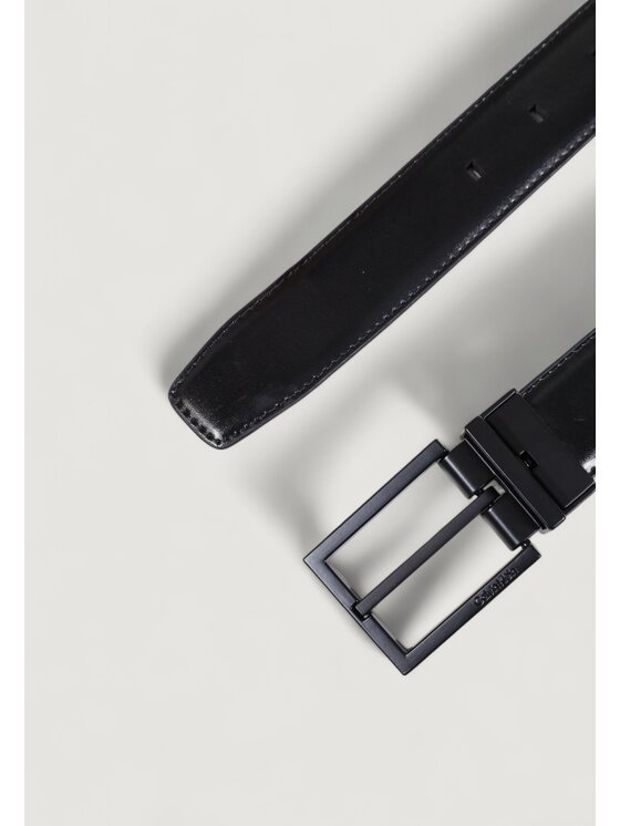 Calvin Klein Calvin Klein Cintura da uomo SQUARE BUCKLE 32MM REV Nero