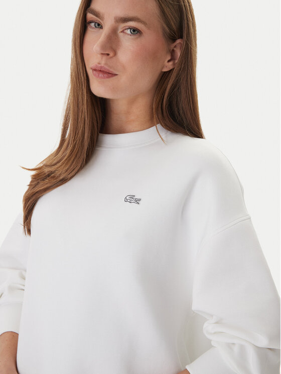 Lacoste Lacoste Pulóver SF0046 Fehér Oversize