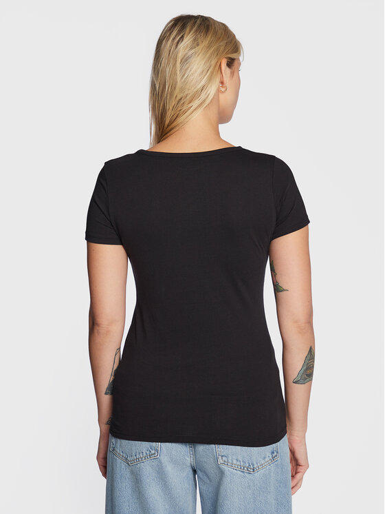 Pepe Jeans Pepe Jeans T-Shirt Corine PL505305 Czarny Regular Fit