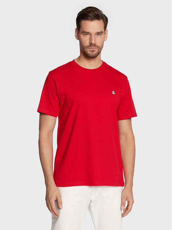 United Colors Of Benetton T-Shirt Uomo Manica Corta Fit Over In Cotone Biologico, Nero, Taglia M