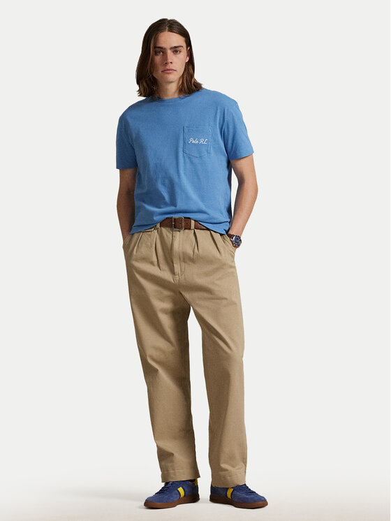 Polo Ralph Lauren Polo Ralph Lauren Tričko 710P00084001 Modrá Custom Slim Fit
