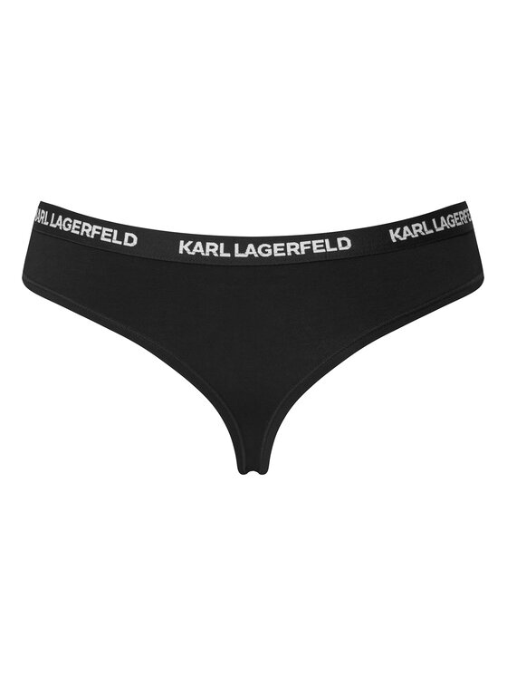KARL LAGERFELD KARL LAGERFELD Set di perizomi B1W47031 Nero