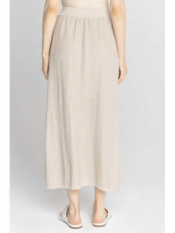 Deni Cler Milano Deni Cler Milano Spódnica maxi T-DC-712D-F2-20-12-1 Beżowy Regular Fit