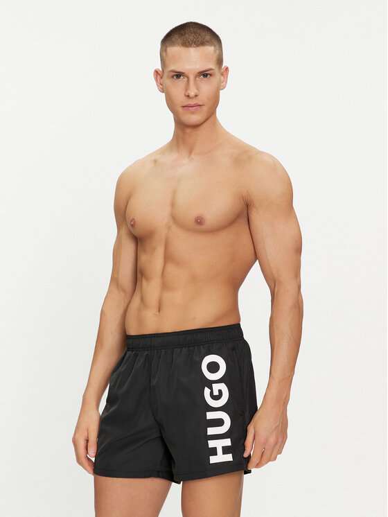 HUGO Hugo Pantaloni scurți pentru înot Abas 50513979 Negru Regular Fit