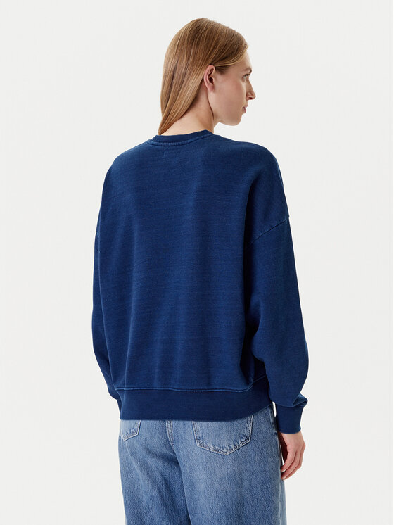 Guess Jeans Guess Jeans Світшот W5YQ12 KCXQ1 Cиній Oversize