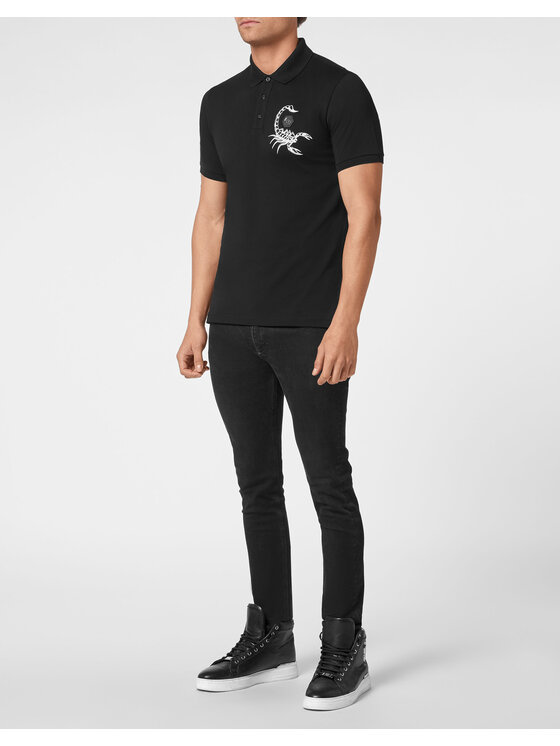 PHILIPP PLEIN PHILIPP PLEIN Polokošile 1541 Černá Slim Fit