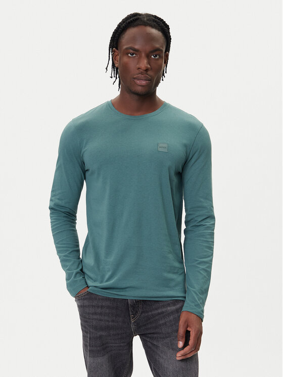 BOSS BOSS Longsleeve Tacks 50512111 Зелений Regular Fit