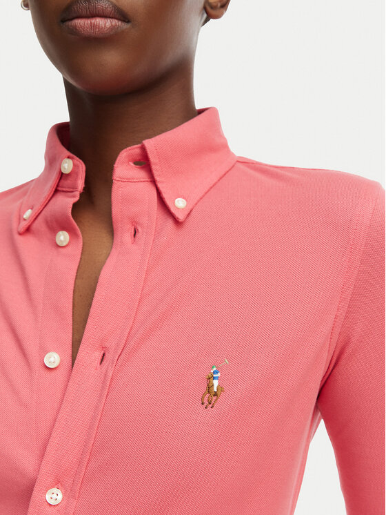 Polo Ralph Lauren Polo Ralph Lauren Marškiniai 211924258503 Raudona Slim Fit