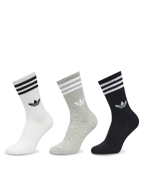 adidas adidas Set od 3 para unisex visokih čarapa 3-Stripes High JV7418 Šarena