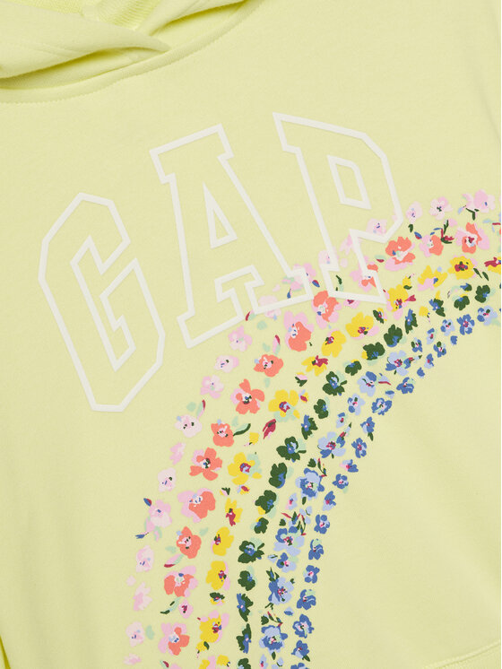 Gap Gap Majica dugih rukava 723295-06 Žuta Regular Fit
