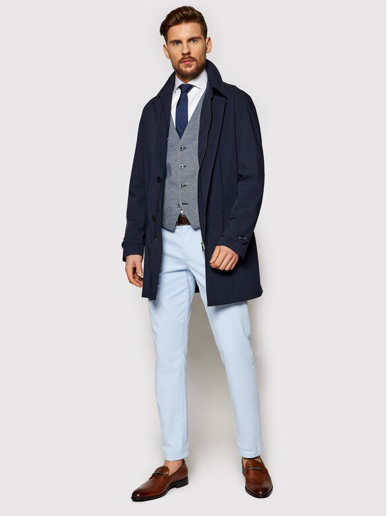 Cappotto di transizione 731788 77055 Blu scuro