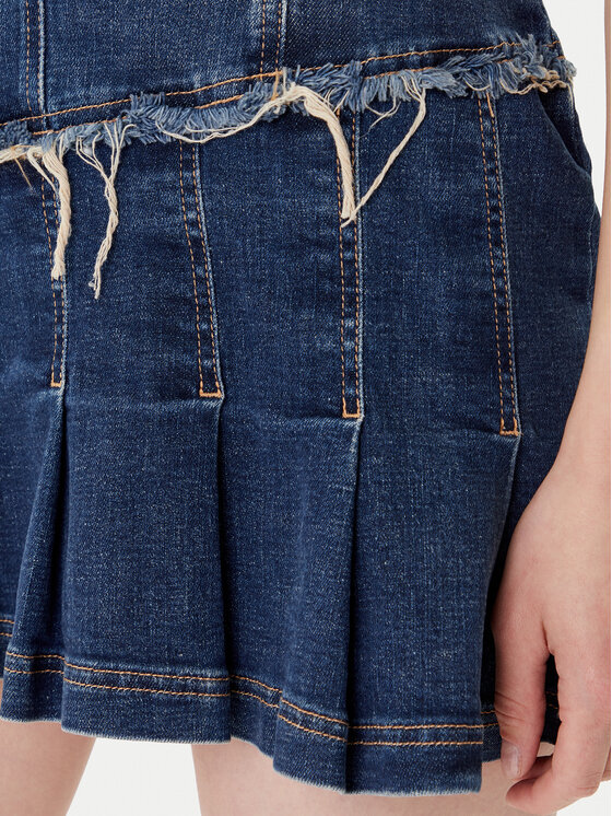 Guess Guess Sukienka jeansowa W5YK71 D4H1D Niebieski Regular Fit