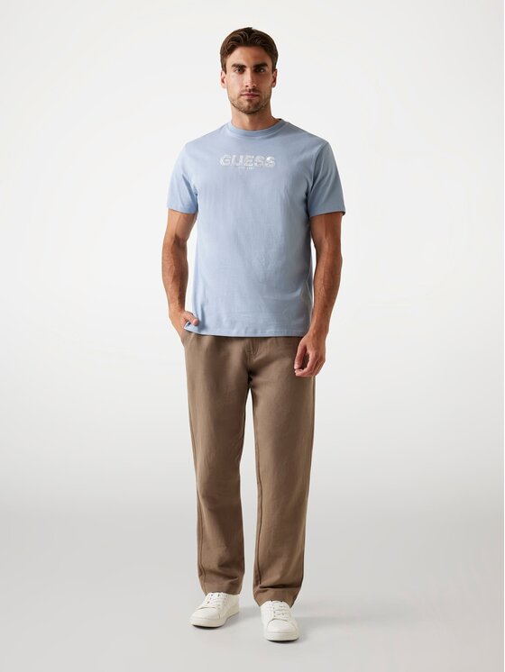Guess Guess T-Shirt 175781 Niebieski Classic Fit