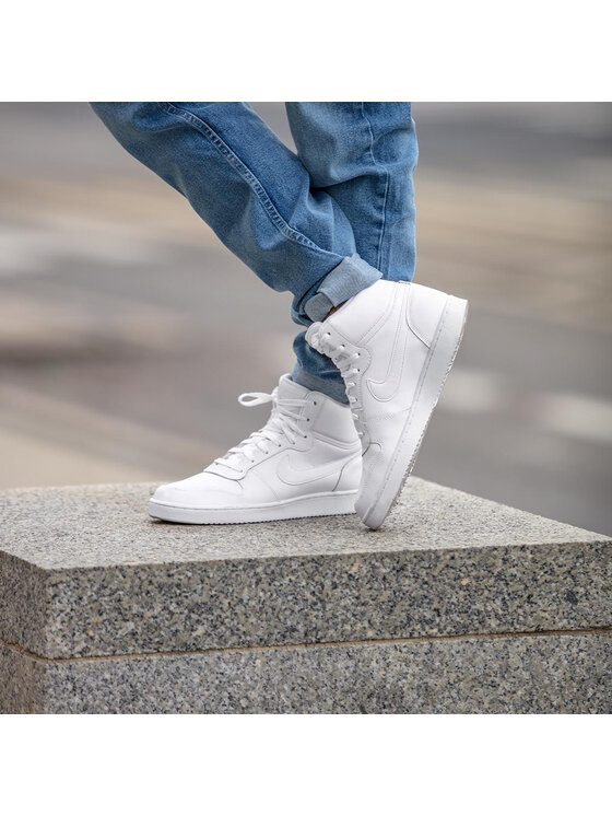 Nike Nike Sneakersy Ebernon Mid AQ1773 100 Biały