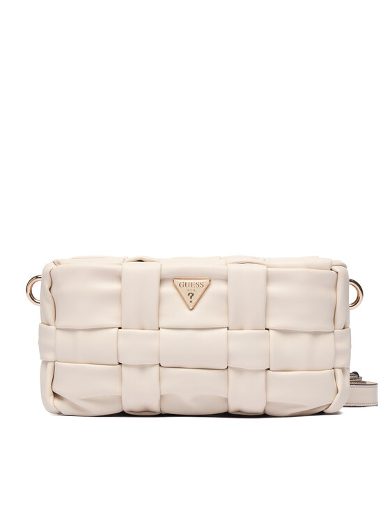 Guess Guess Дамска чанта Marion Mini HWWG80 72720 Кремав