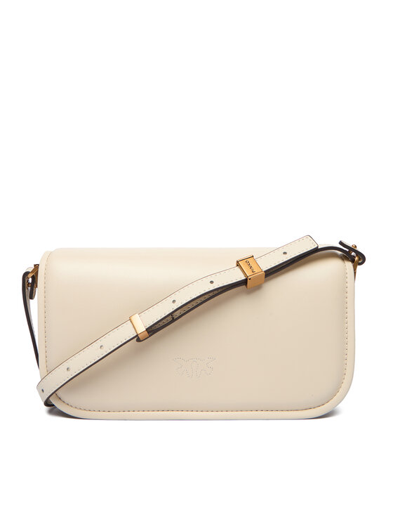 PINKO PINKO Дамска чанта Love Box Baguette Al 25-26 PLTT 105083 A26L Екрю