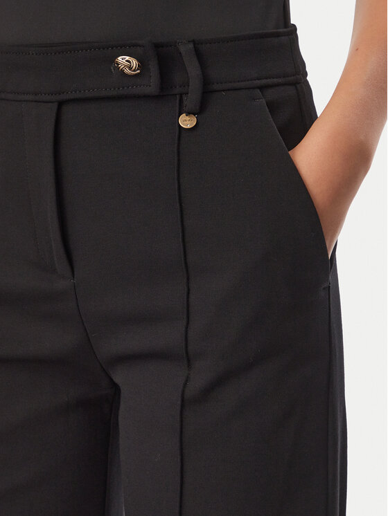 Liu Jo Liu Jo Штани з тканини WF6361 J9189 Чорний Relaxed Fit