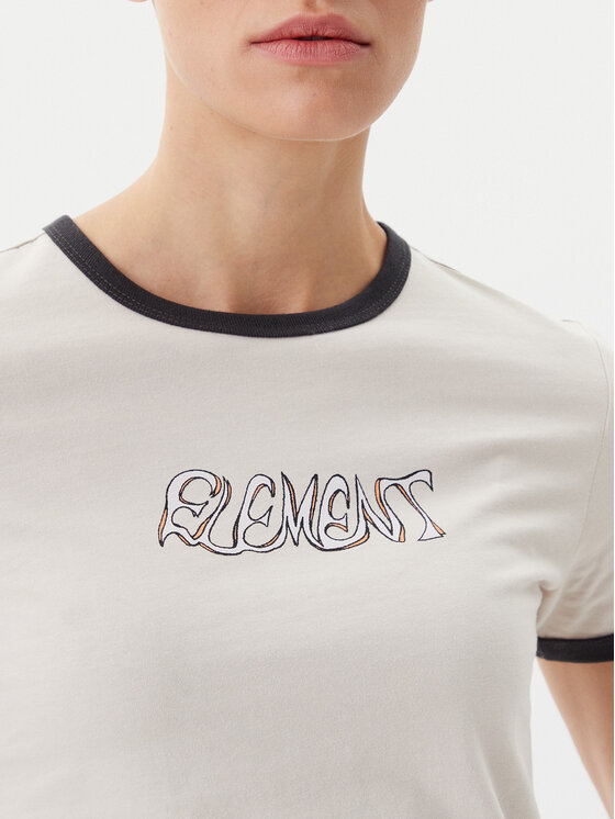Element Element Marškinėliai ELJZT00138 Smėlio Regular Fit